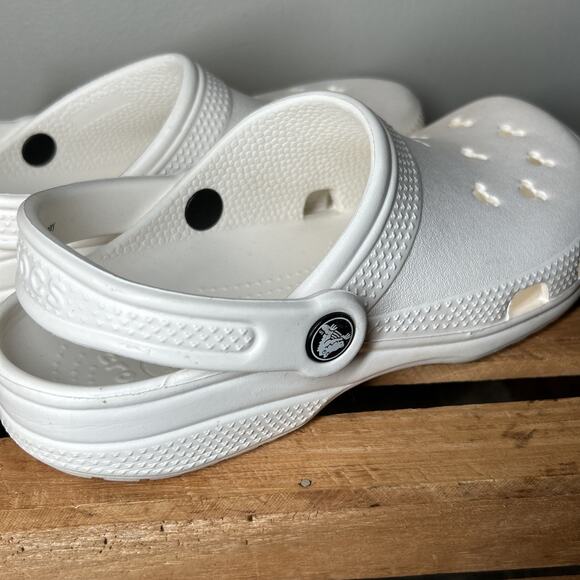 Crocs Disney Parks White Mickey Mouse Ears Adult Clogs Size M4 W6 - Picture 2 of 8